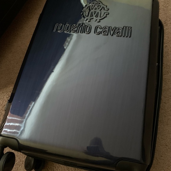 Roberto Cavalli Classic Logo Embossed Hardside Spinner Lugage - Picture 7 of 12